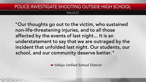 Juvenile shot after Vallejo High School football game
